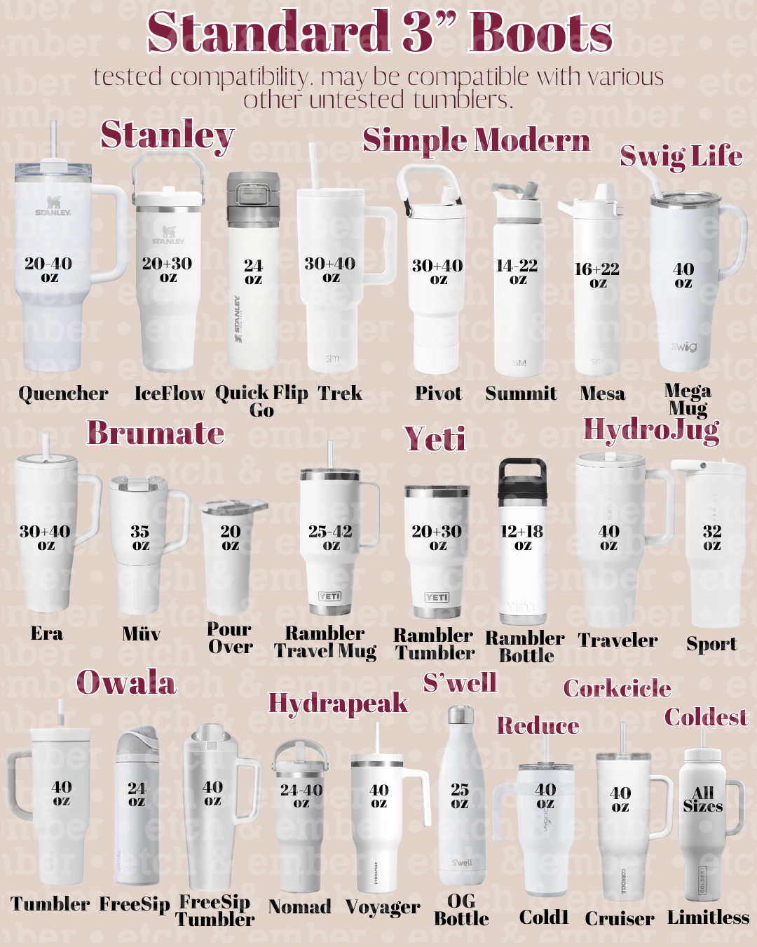 Pink Reef Tumbler Boot