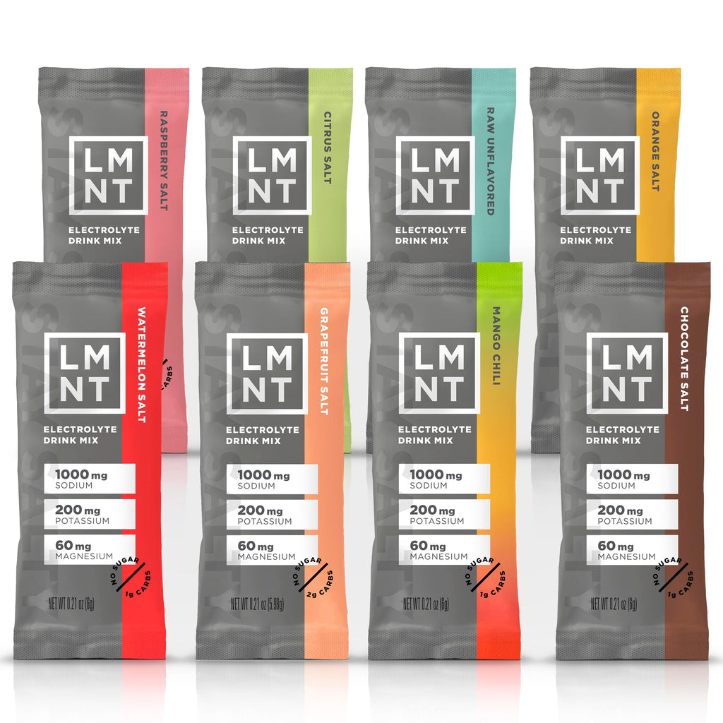LMNT Electrolyte Powder Sample Pack – 8 Stick Packs