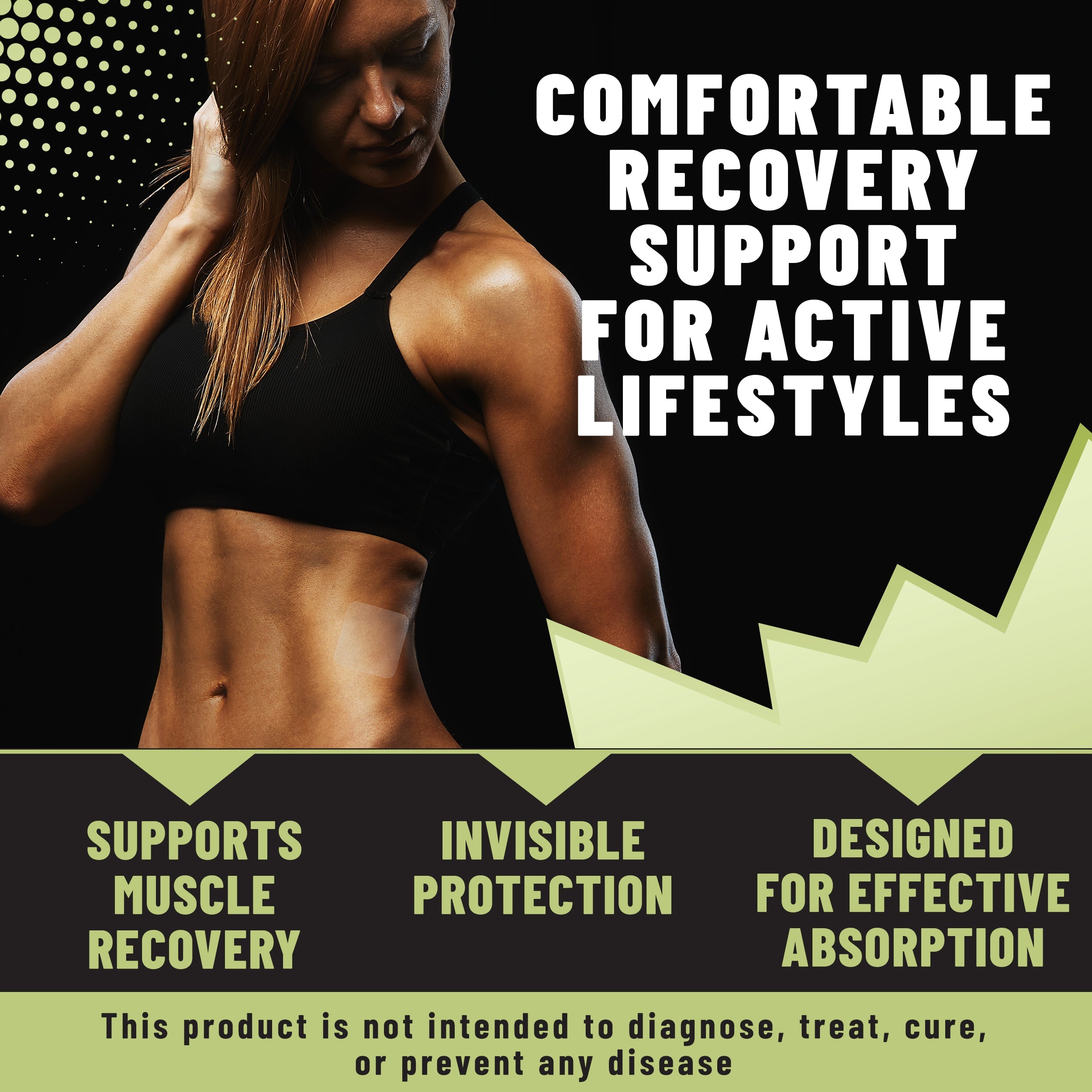 Post-Workout Muscle Recovery Patches with Vitamin C – 36 Patches
