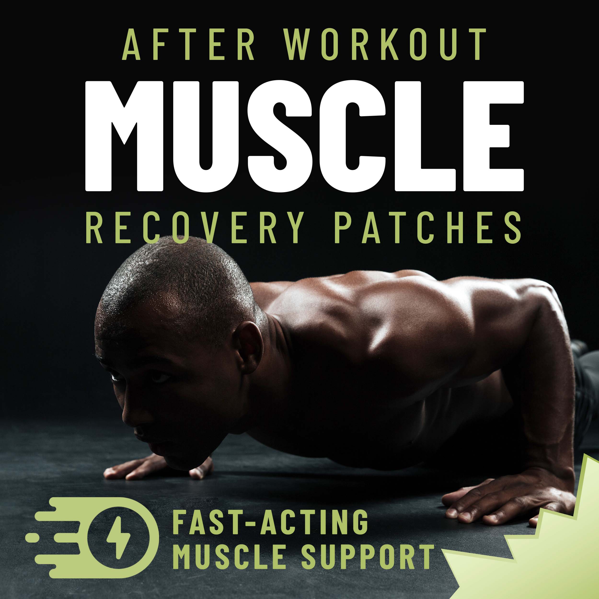 Post-Workout Muscle Recovery Patches with Vitamin C – 36 Patches