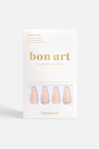 Beige Twinkle Press-On Nails