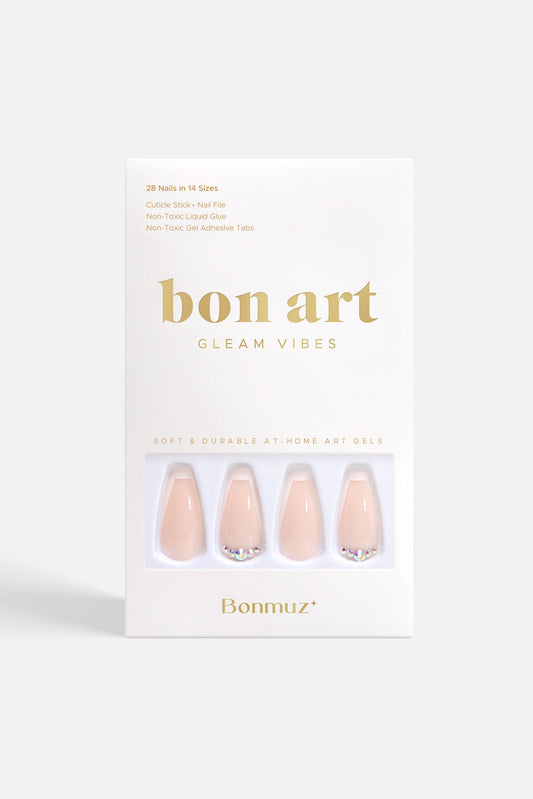 Beige Twinkle Press-On Nails