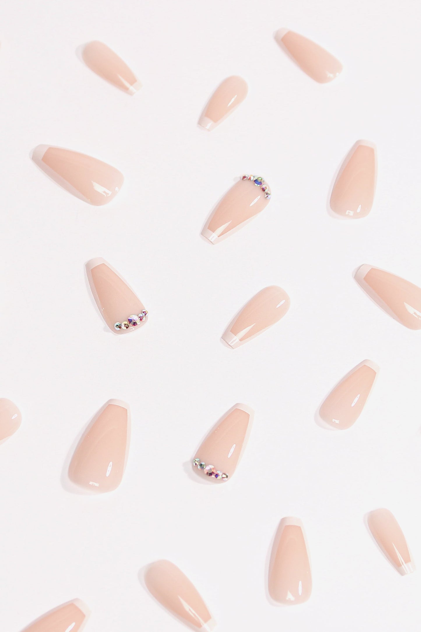 Beige Twinkle Press-On Nails